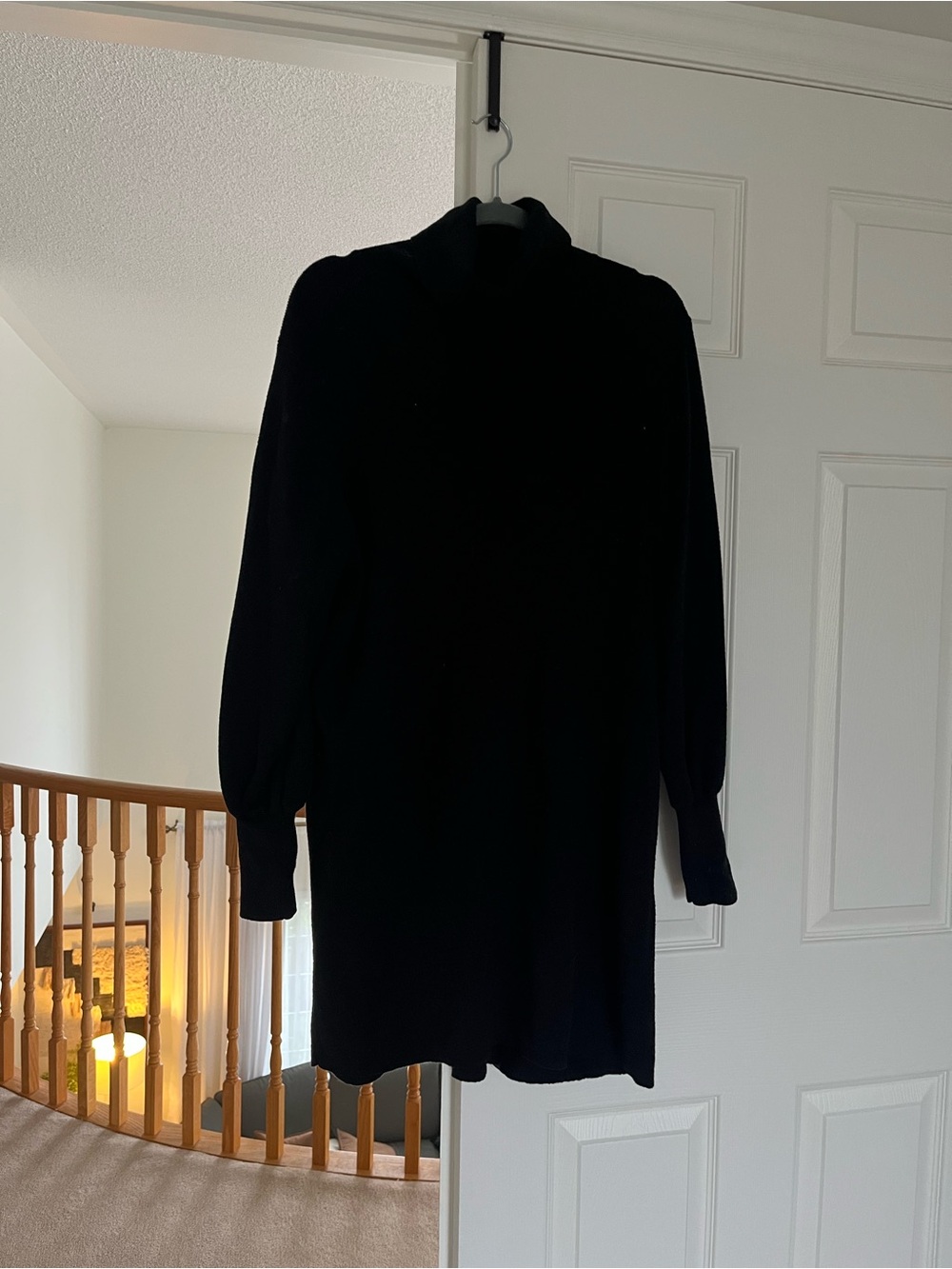Aritzia Wilfred Black turtle  Neck wool Sweater Dress